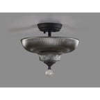 NLK16619 Tabion 2 Light Ceiling Light Graphite Smoked