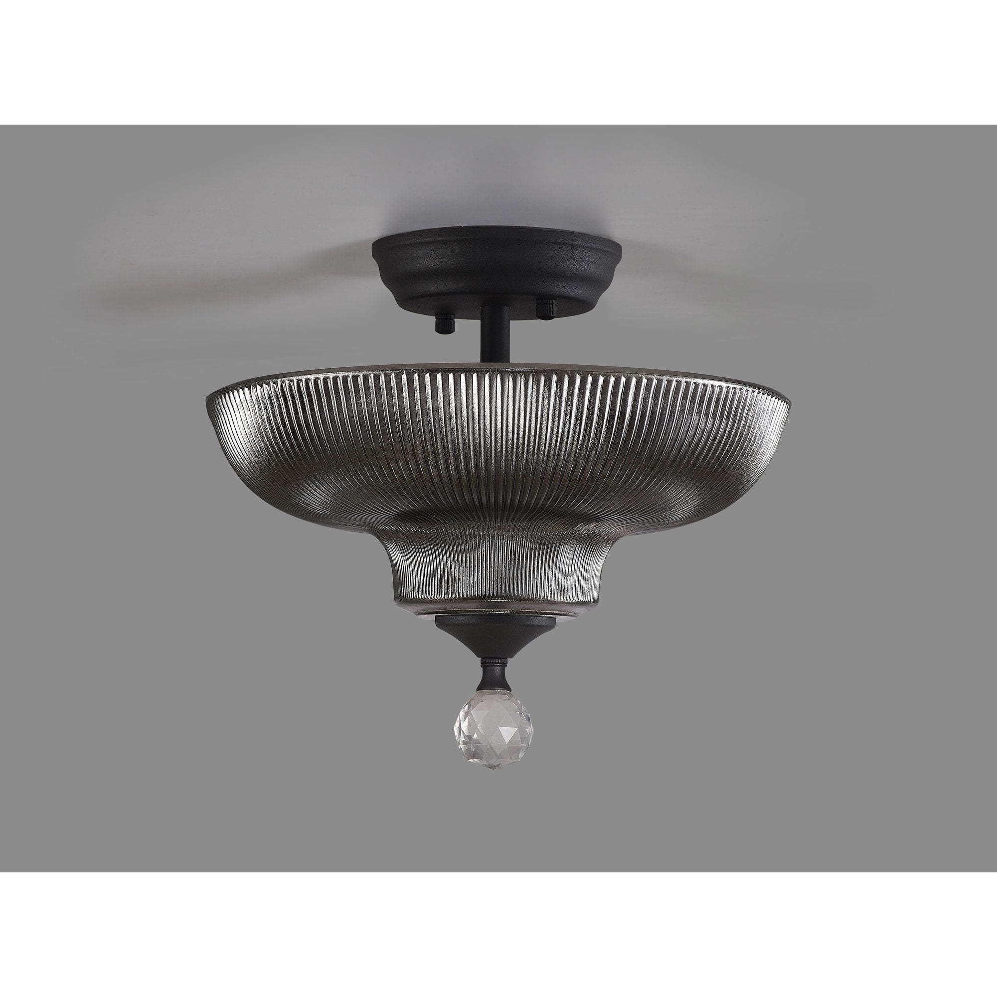 NLK16619 Tabion 2 Light Ceiling Light Graphite Smoked