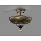 NLK16619 Tabion 2 Light Ceiling Light Graphite Smoked