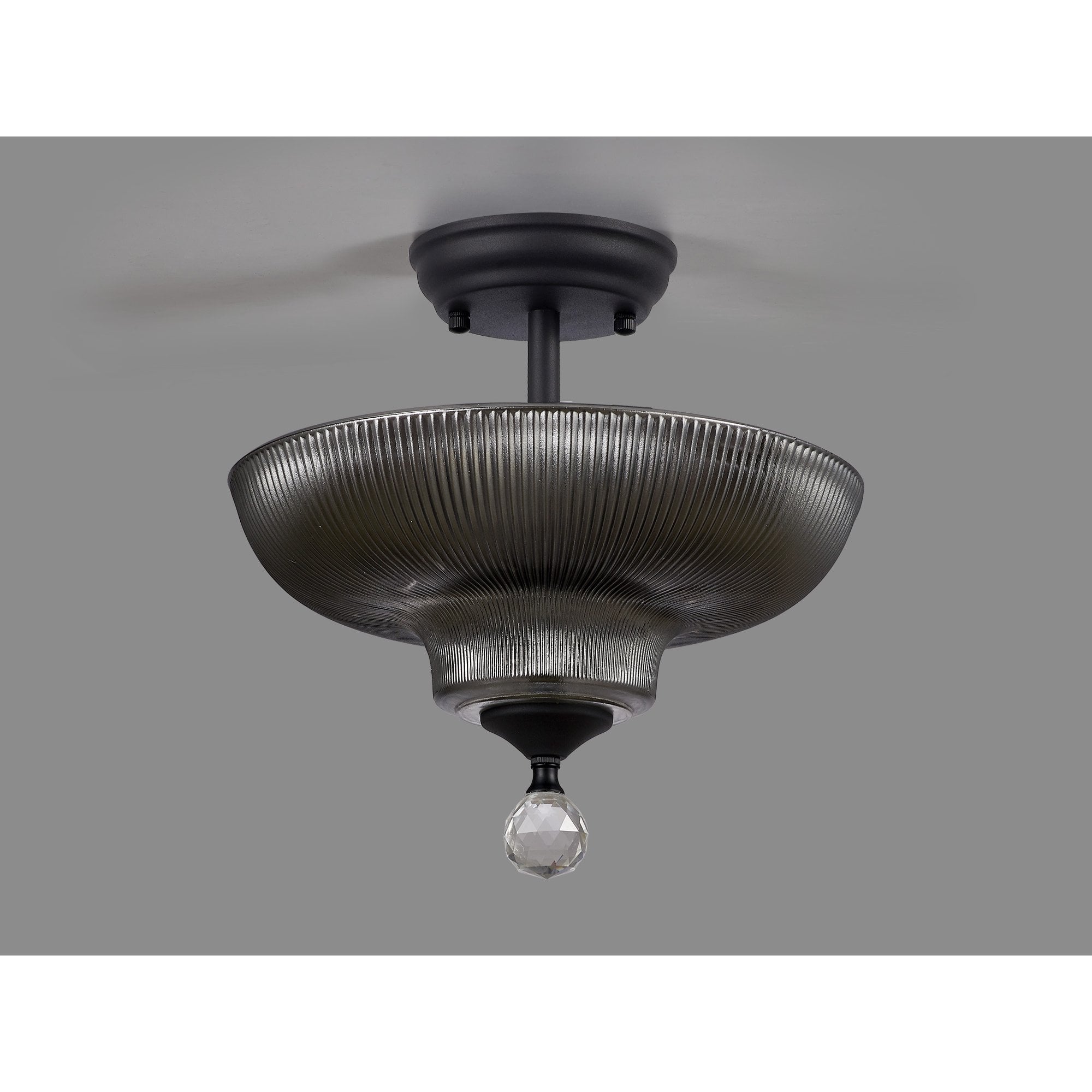NLK16619 Tabion 2 Light Ceiling Light Graphite Smoked