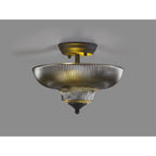NLK16619 Tabion 2 Light Ceiling Light Graphite Smoked