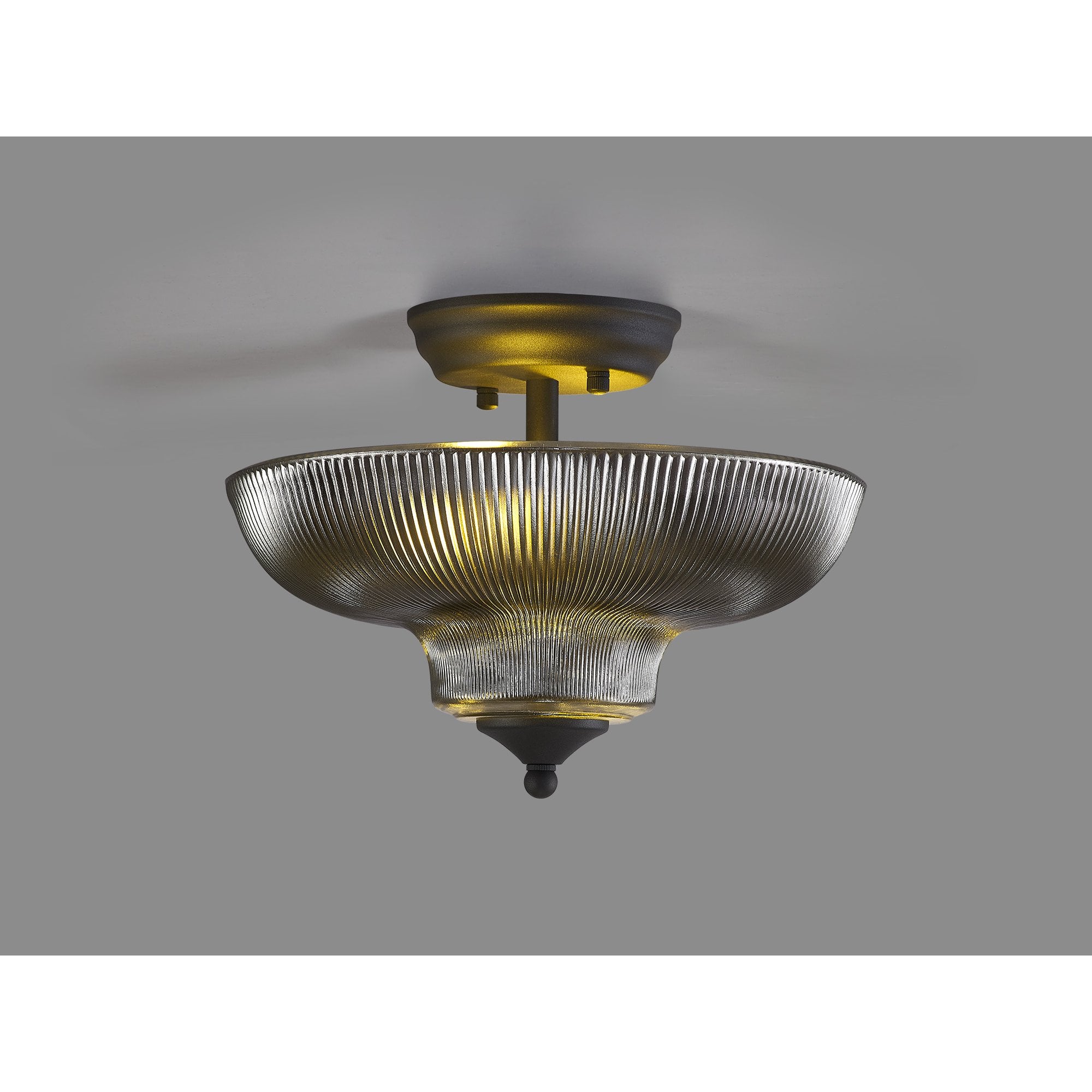 NLK16619 Tabion 2 Light Ceiling Light Graphite Smoked