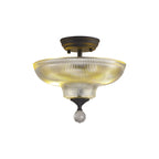 NLK16629 Tabion 2 Light Ceiling Light Graphite Clear