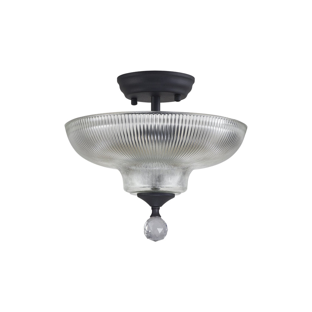 NLK16629 Tabion 2 Light Ceiling Light Graphite Clear