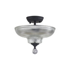 NLK16629 Tabion 2 Light Ceiling Light Graphite Clear