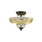 NLK16629 Tabion 2 Light Ceiling Light Graphite Clear