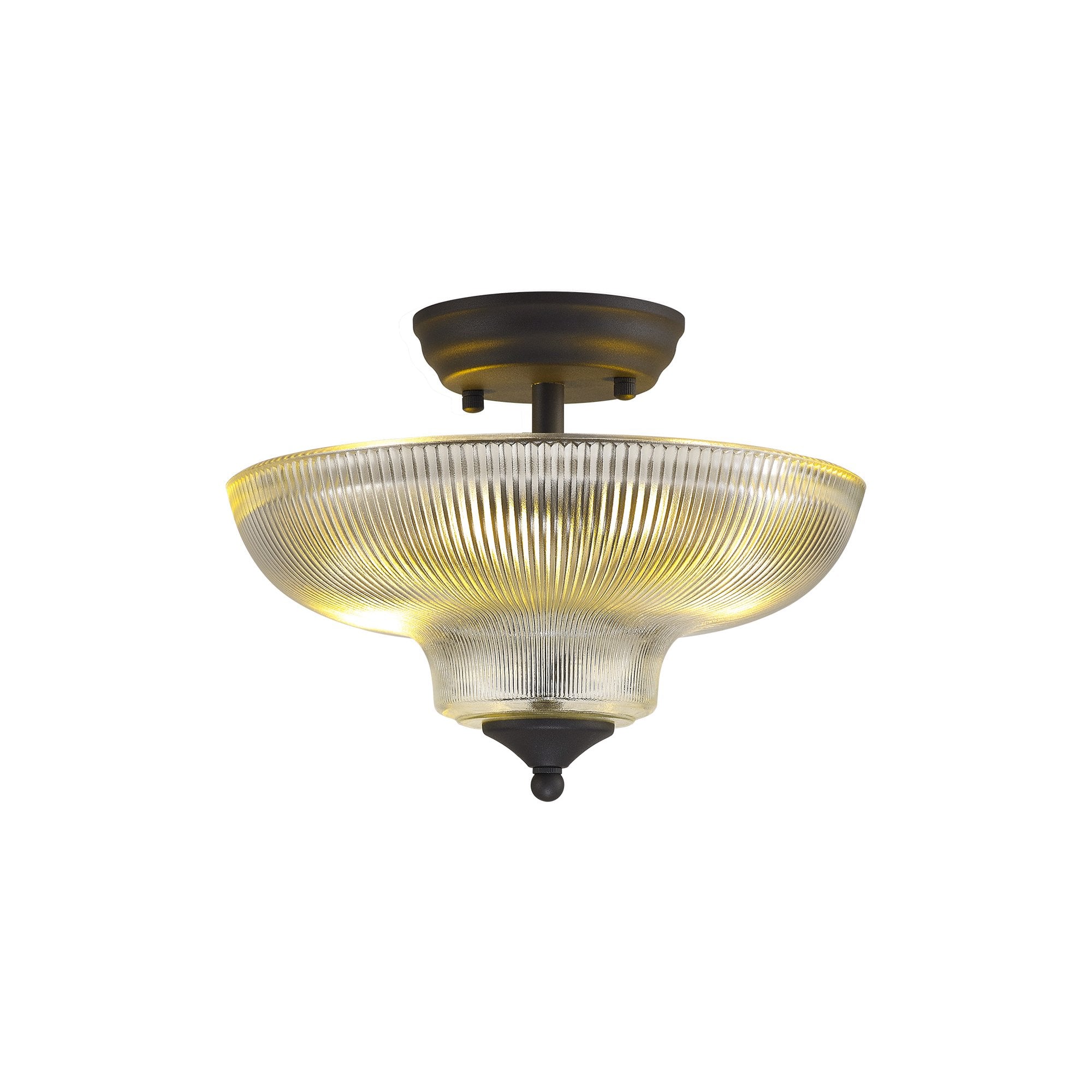 NLK16629 Tabion 2 Light Ceiling Light Graphite Clear