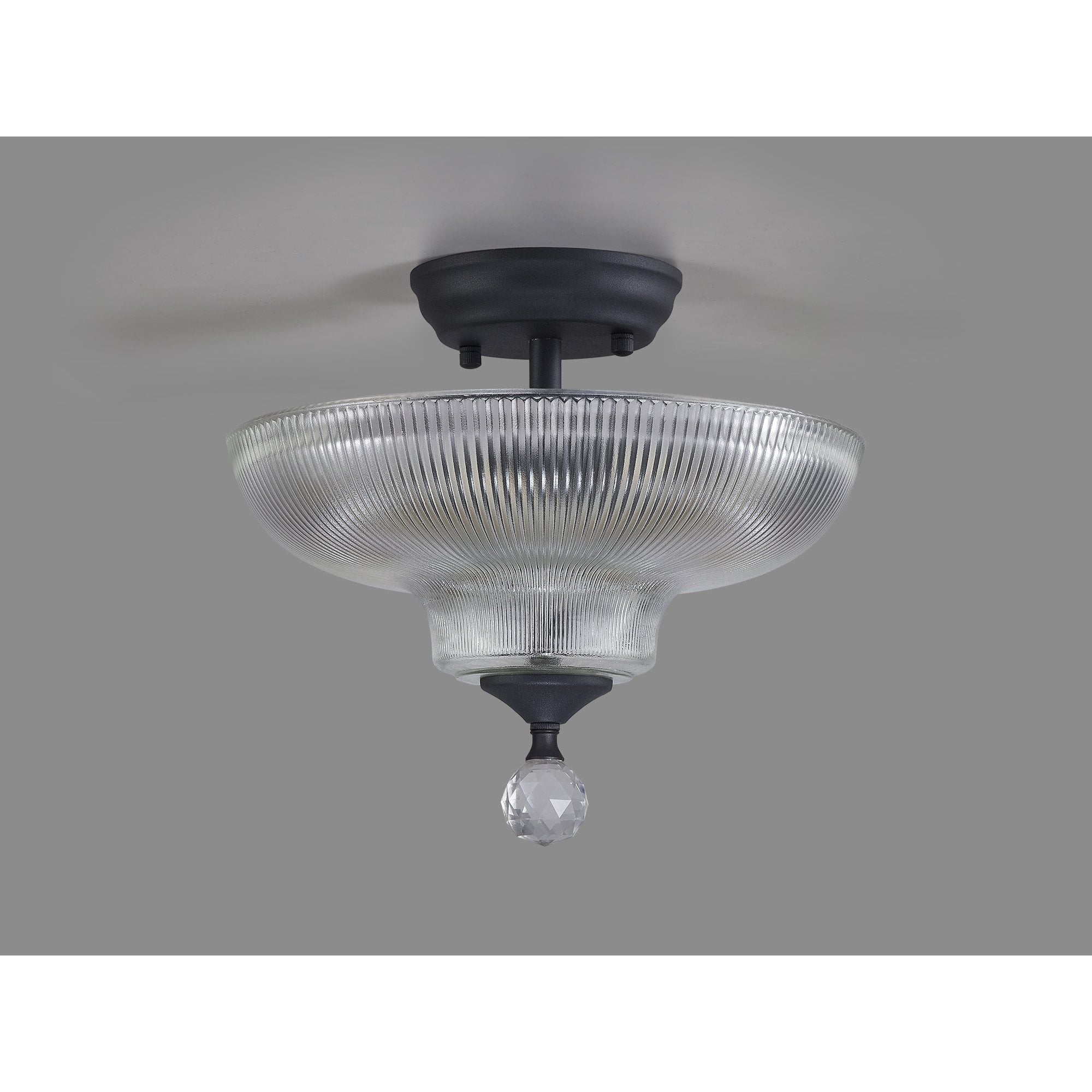 NLK16629 Tabion 2 Light Ceiling Light Graphite Clear
