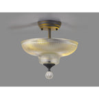 NLK16629 Tabion 2 Light Ceiling Light Graphite Clear