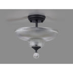 NLK16629 Tabion 2 Light Ceiling Light Graphite Clear