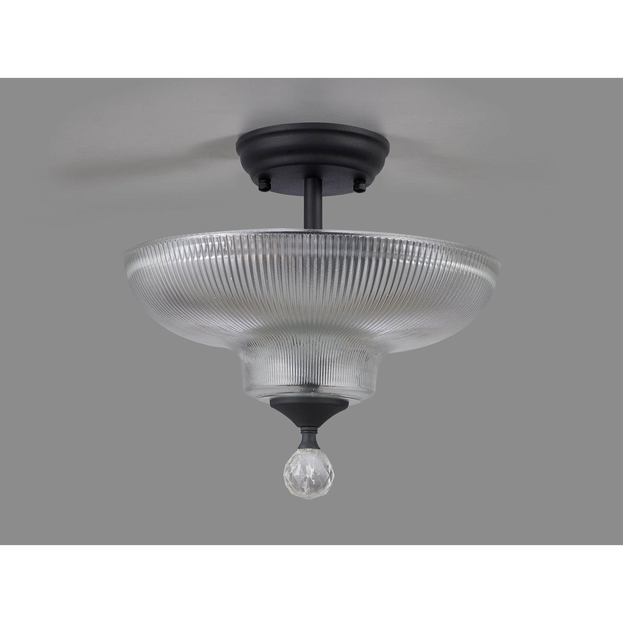 NLK16629 Tabion 2 Light Ceiling Light Graphite Clear