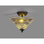 NLK16639 Tabion 2 Light Ceiling Light Graphite Clear