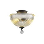 NLK16649 Tabion 2 Light Ceiling Light Graphite Clear