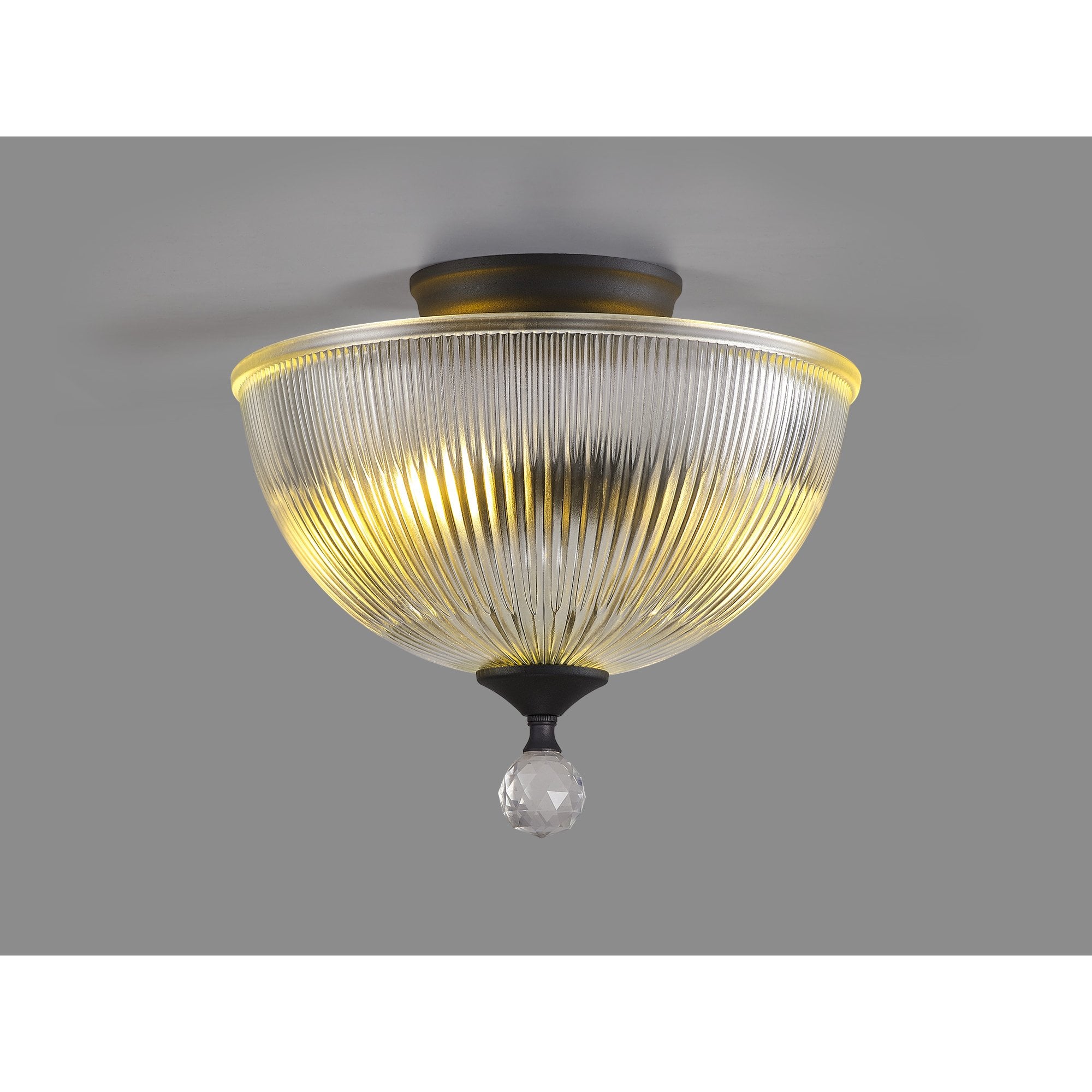 NLK16649 Tabion 2 Light Ceiling Light Graphite Clear