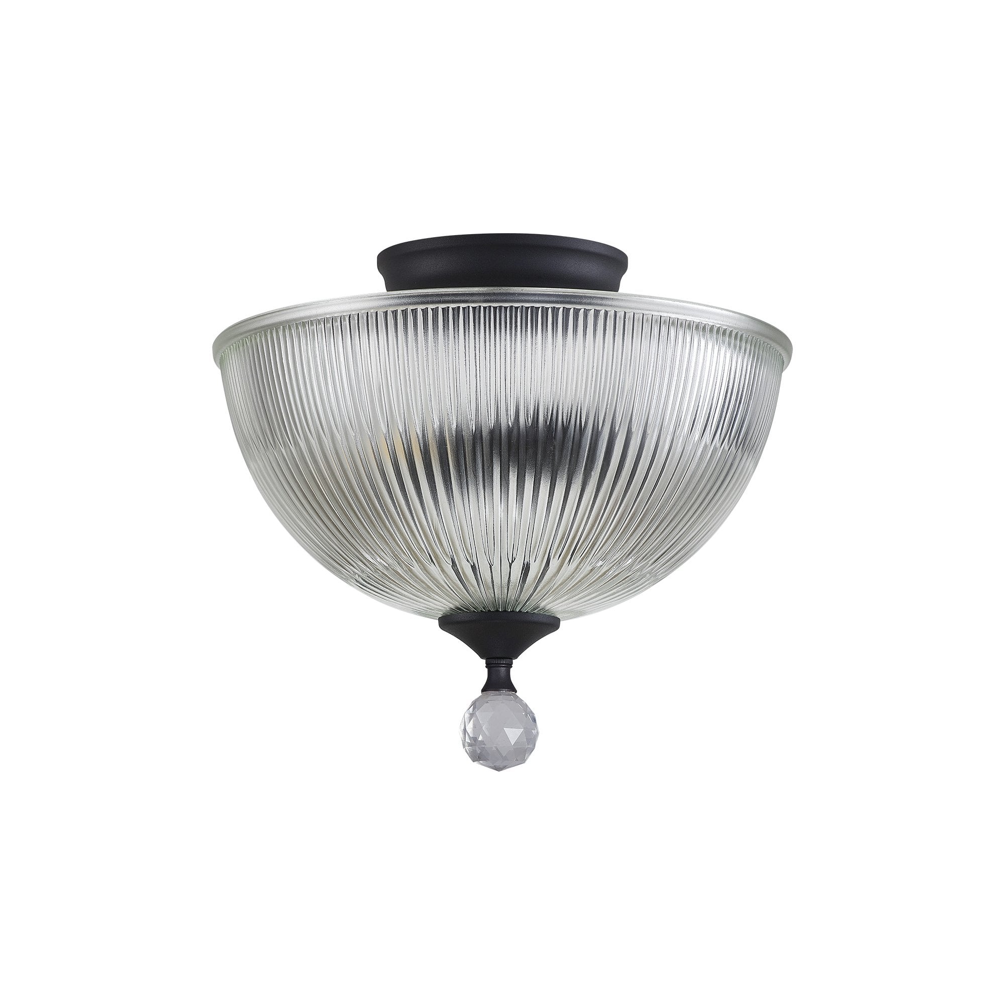 NLK16649 Tabion 2 Light Ceiling Light Graphite Clear