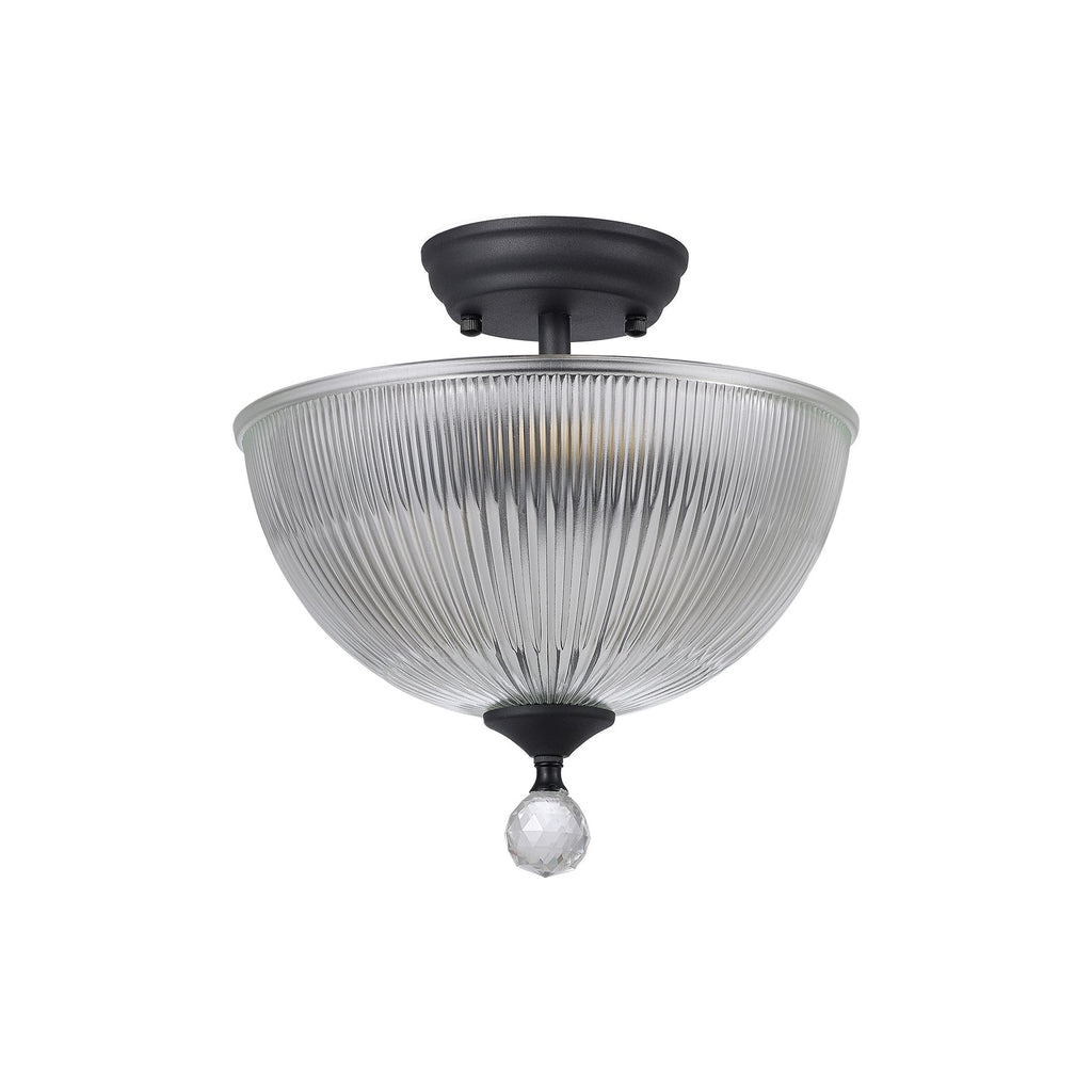 NLK16649 Tabion 2 Light Ceiling Light Graphite Clear