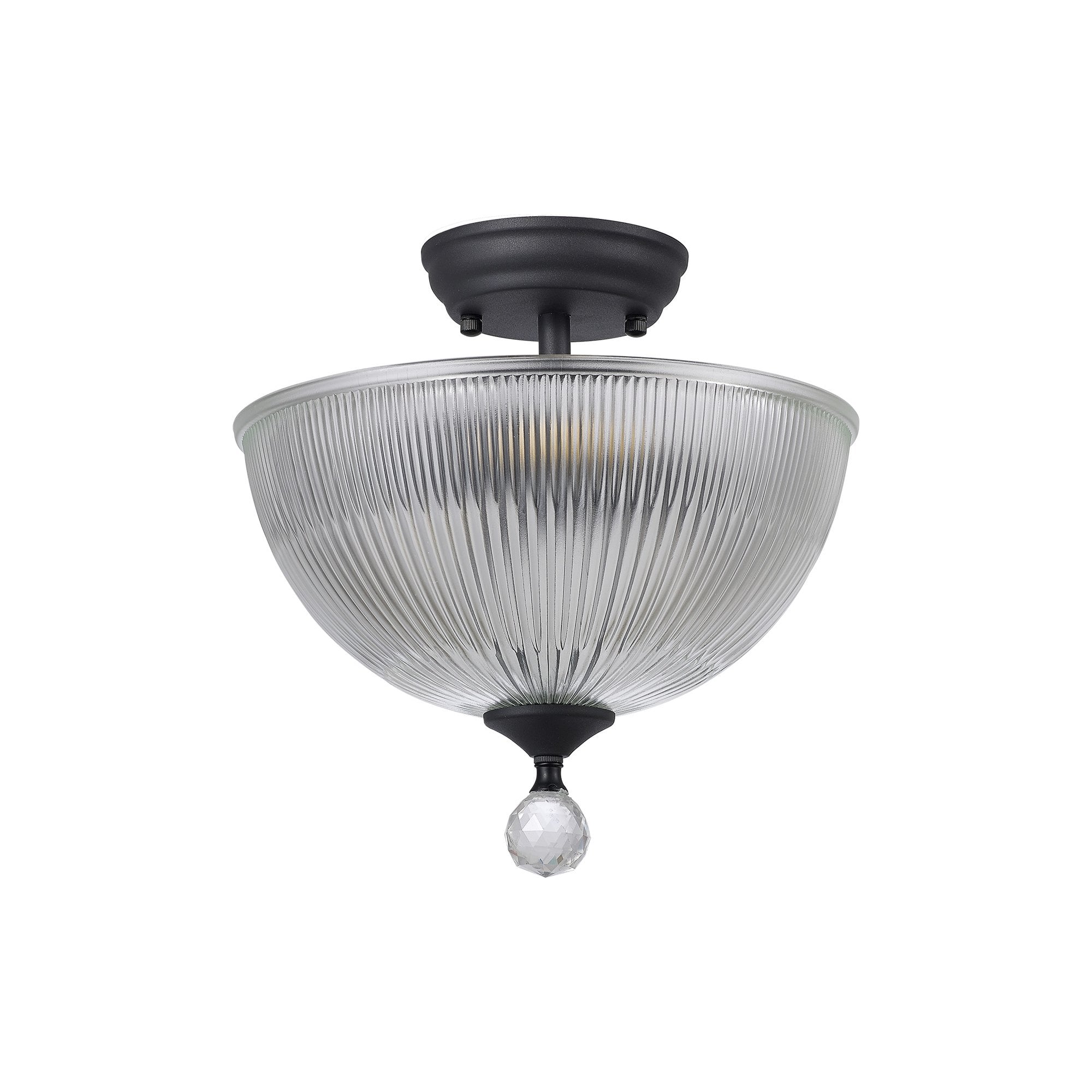 NLK16649 Tabion 2 Light Ceiling Light Graphite Clear