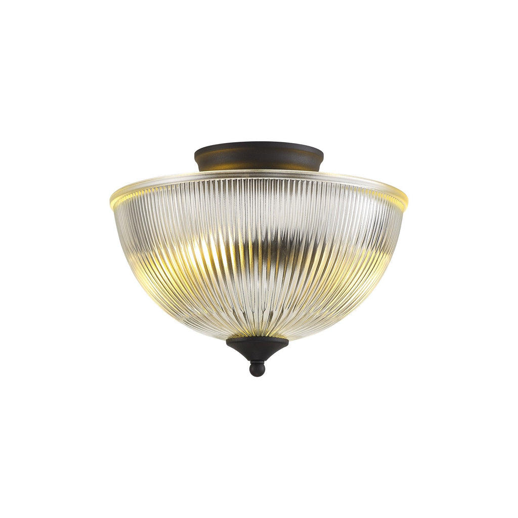 NLK16649 Tabion 2 Light Ceiling Light Graphite Clear