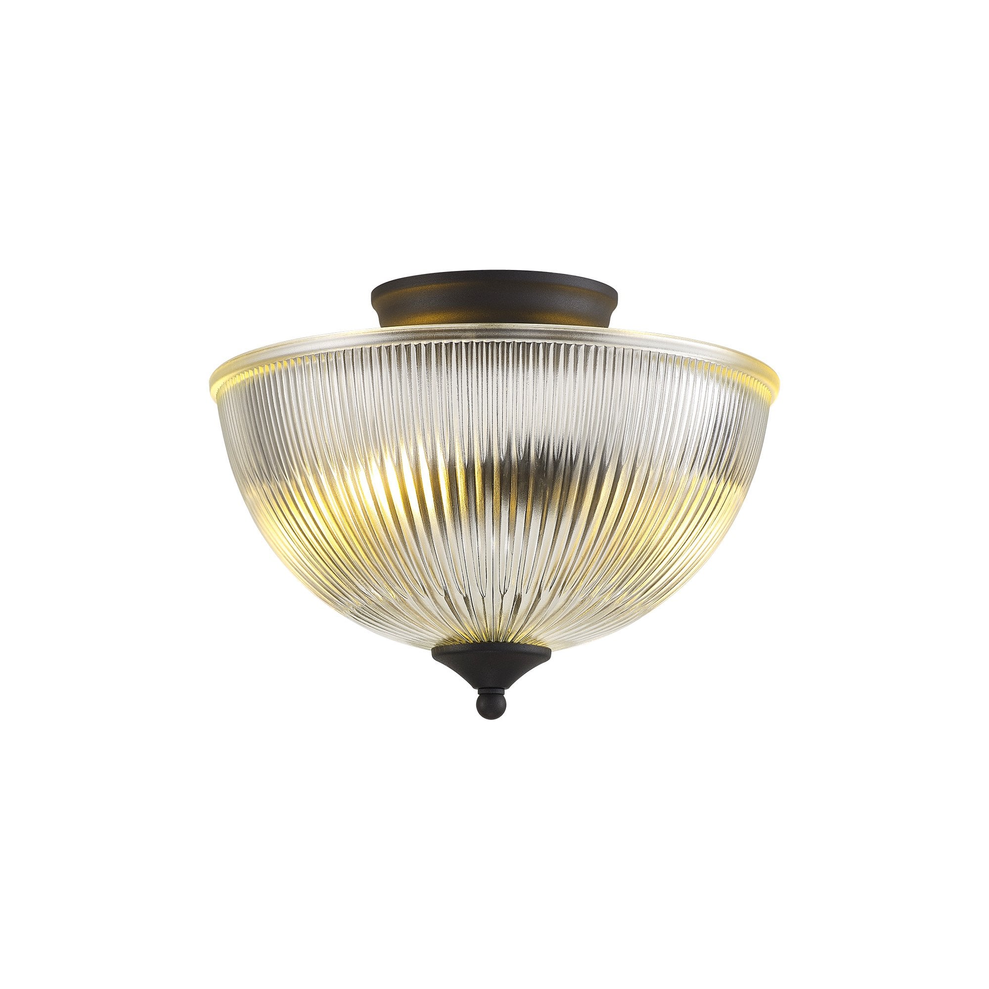 NLK16649 Tabion 2 Light Ceiling Light Graphite Clear