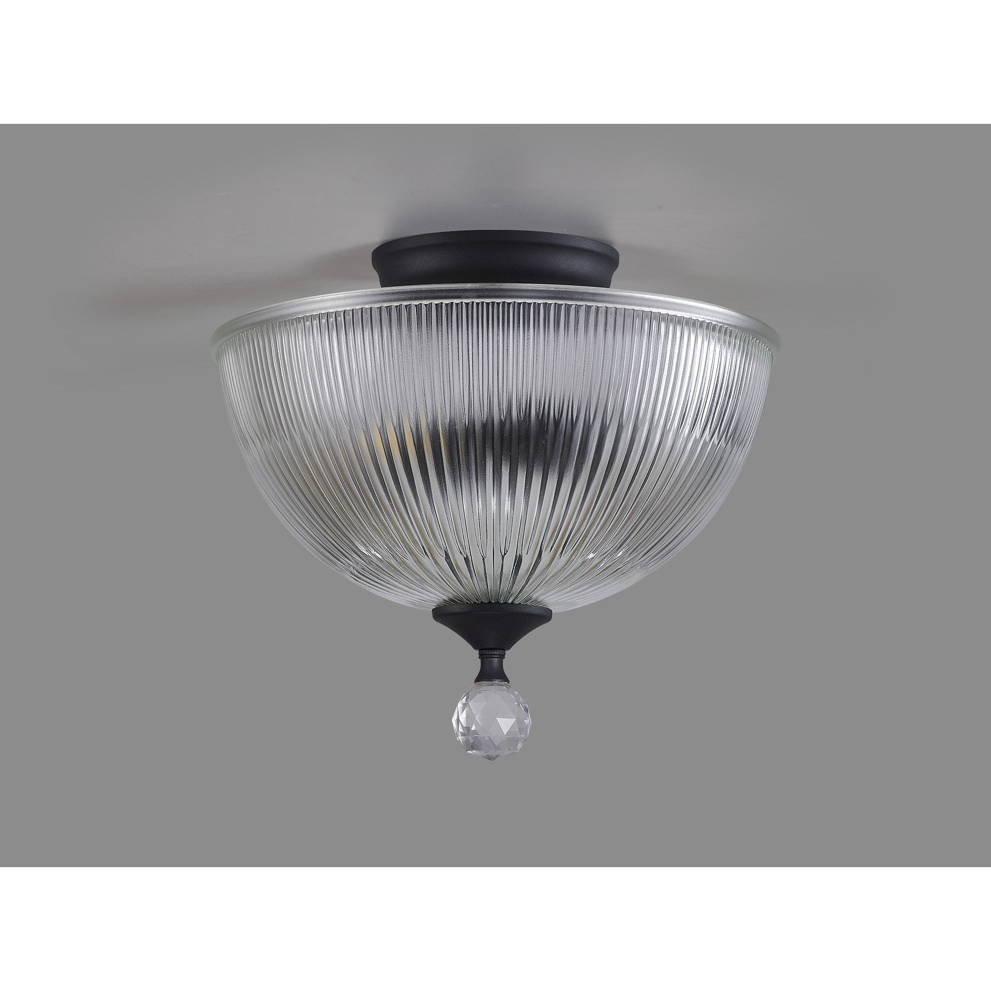 NLK16649 Tabion 2 Light Ceiling Light Graphite Clear