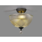 NLK16649 Tabion 2 Light Ceiling Light Graphite Clear