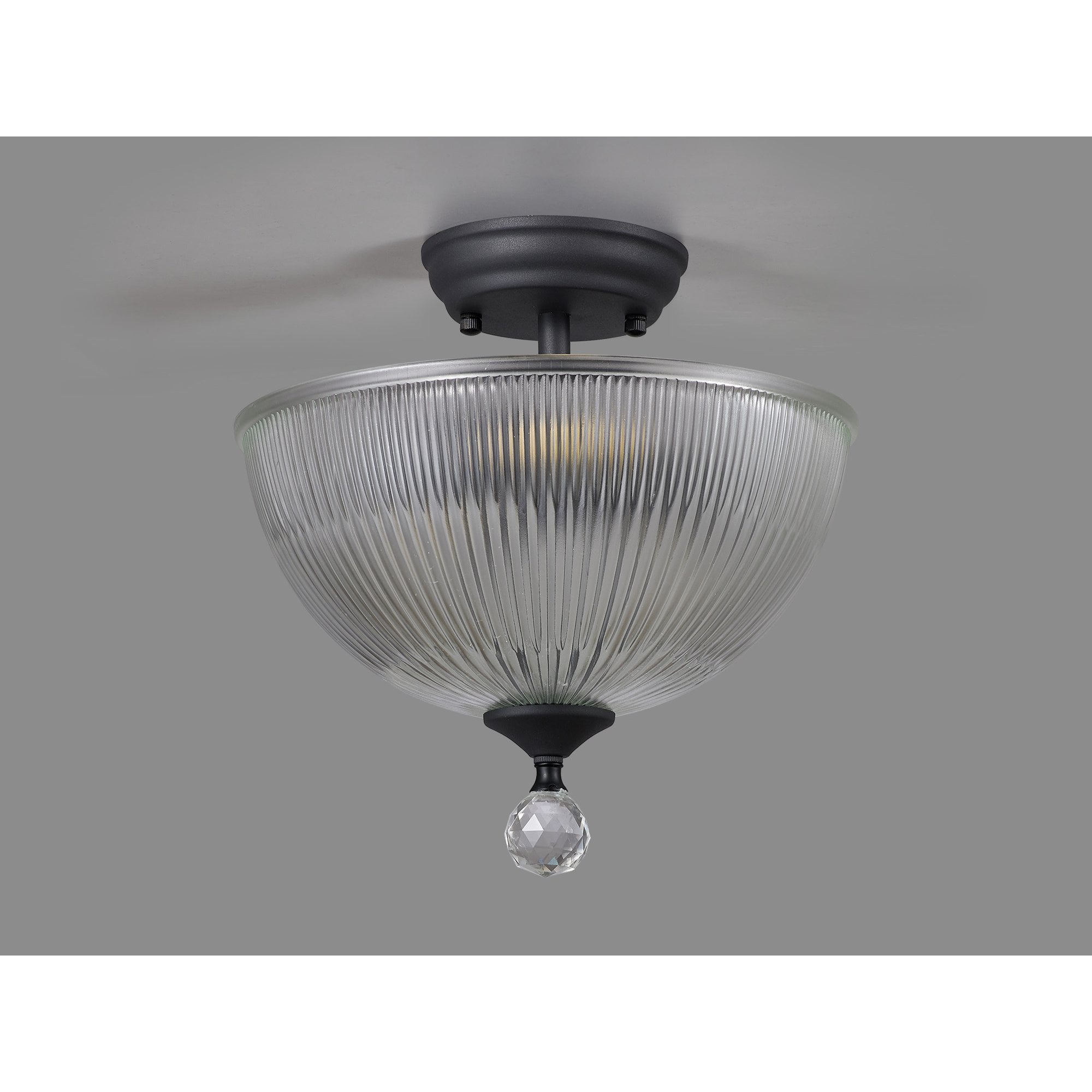 NLK16649 Tabion 2 Light Ceiling Light Graphite Clear