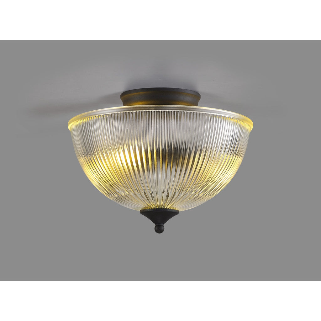 NLK16649 Tabion 2 Light Ceiling Light Graphite Clear