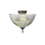 NLK16659 Tabion 2 Light Ceiling Light Graphite Clear