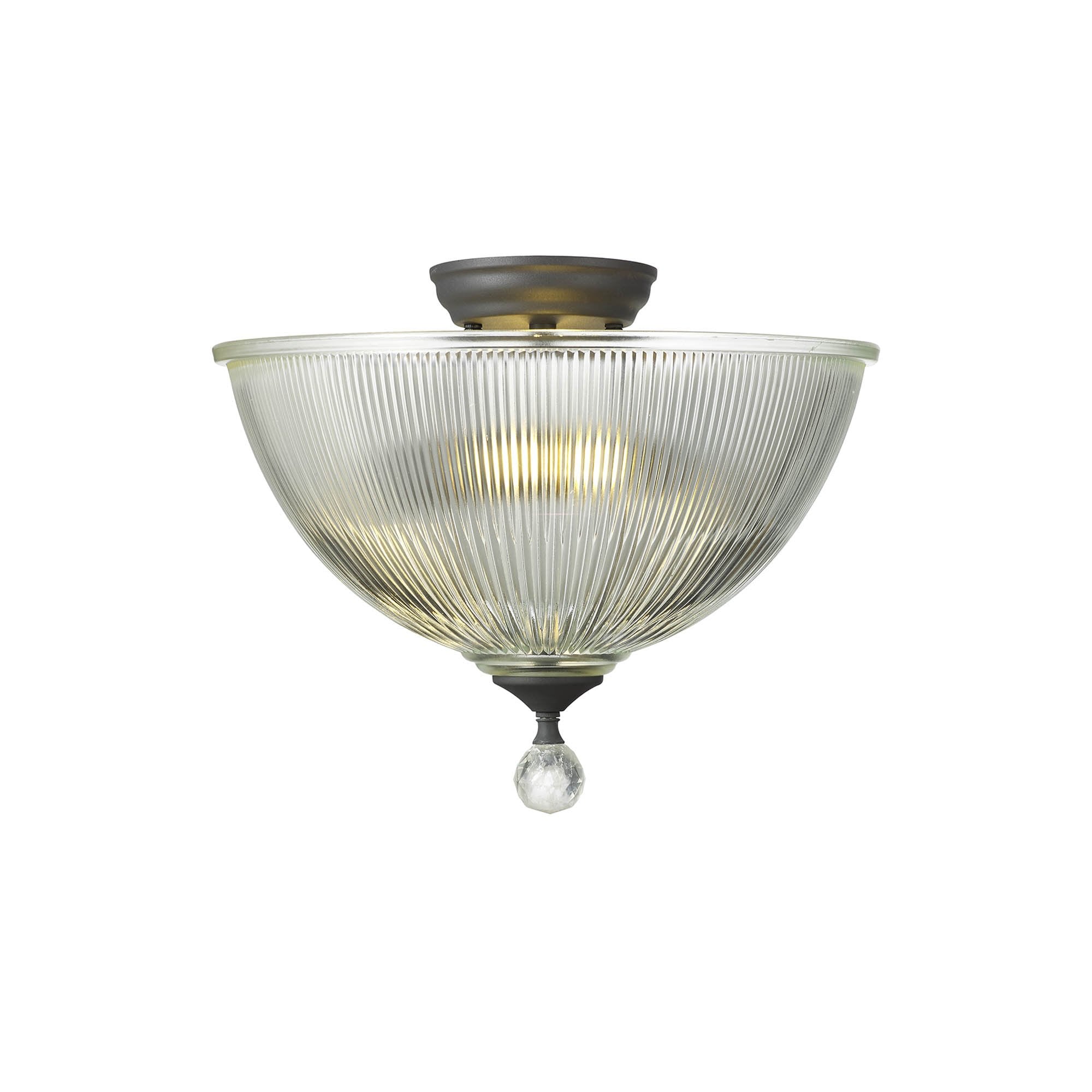 NLK16659 Tabion 2 Light Ceiling Light Graphite Clear