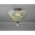 NLK16659 Tabion 2 Light Ceiling Light Graphite Clear