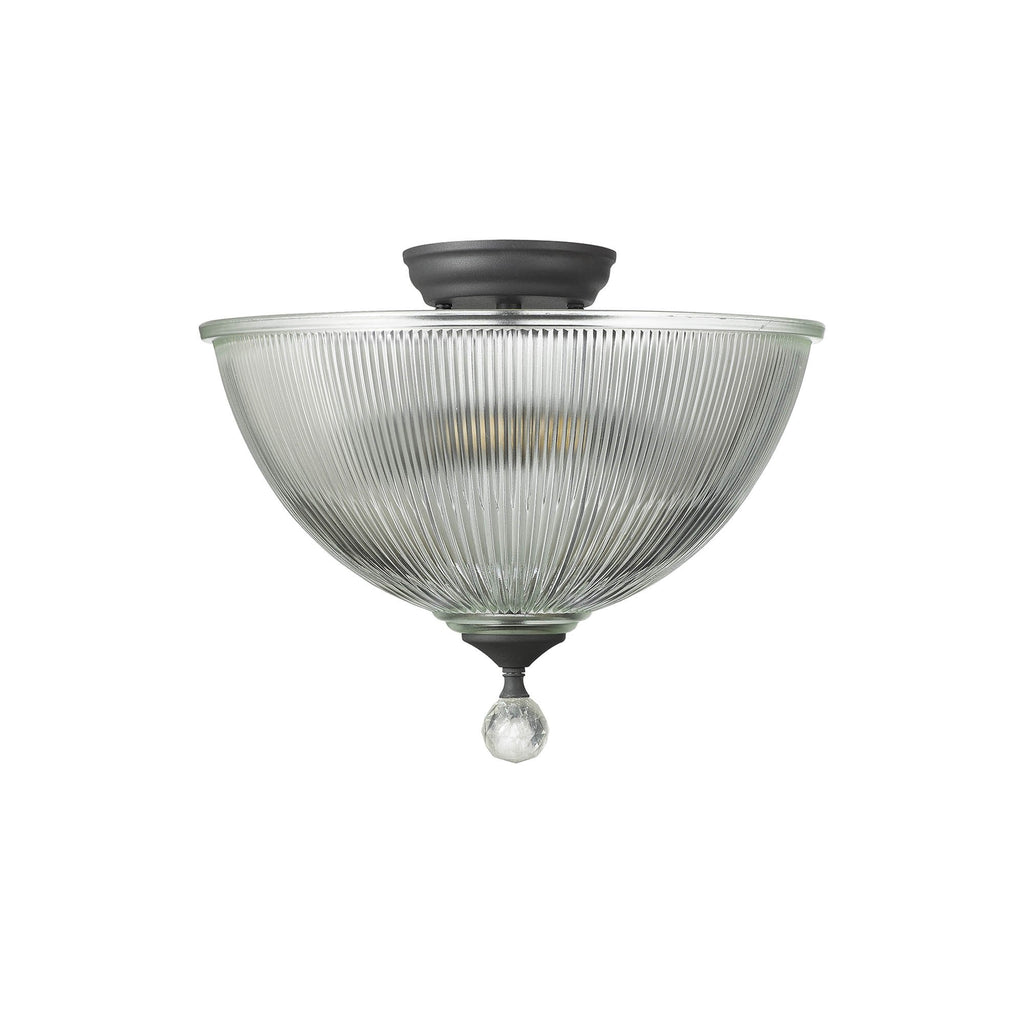 NLK16659 Tabion 2 Light Ceiling Light Graphite Clear
