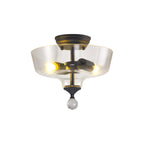 NLK16669 Tabion 2 Light Ceiling Light Graphite Clear
