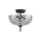 NLK16689 Tabion 2 Light Ceiling Light Graphite Clear
