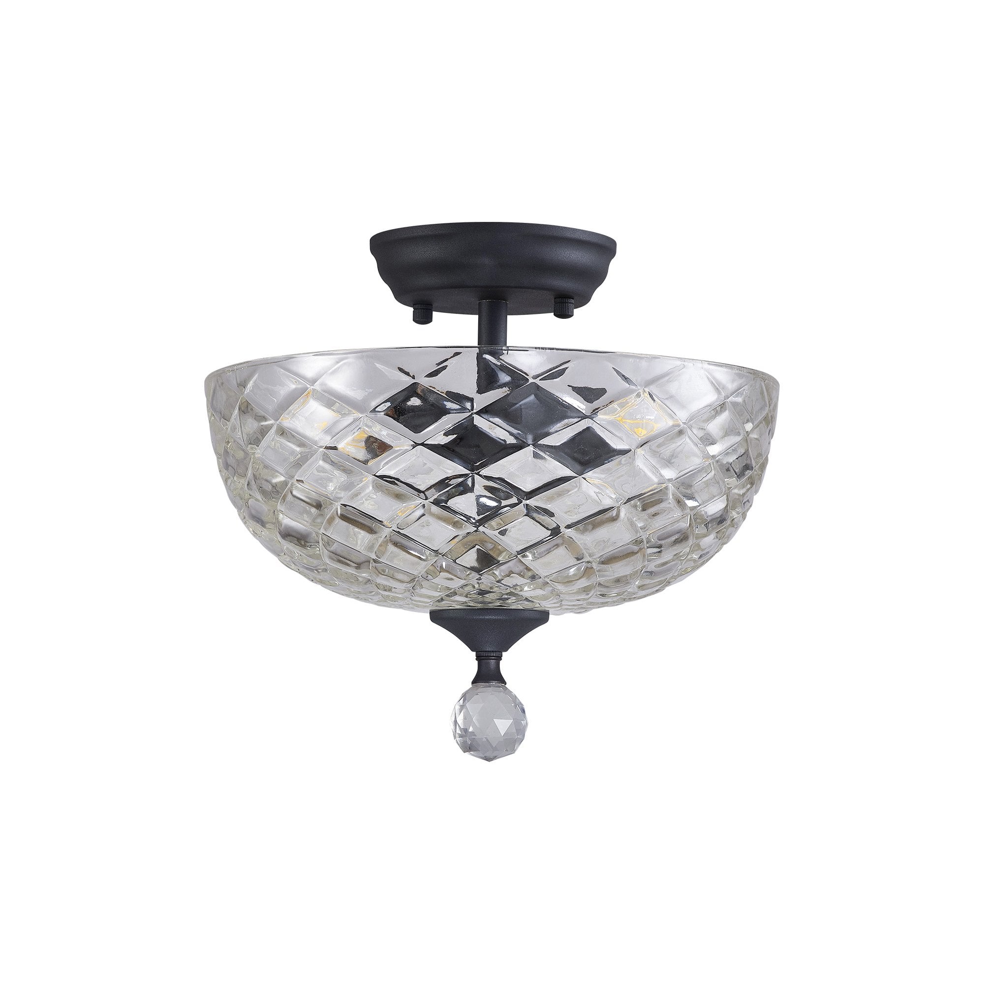 NLK16689 Tabion 2 Light Ceiling Light Graphite Clear