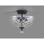 NLK16689 Tabion 2 Light Ceiling Light Graphite Clear