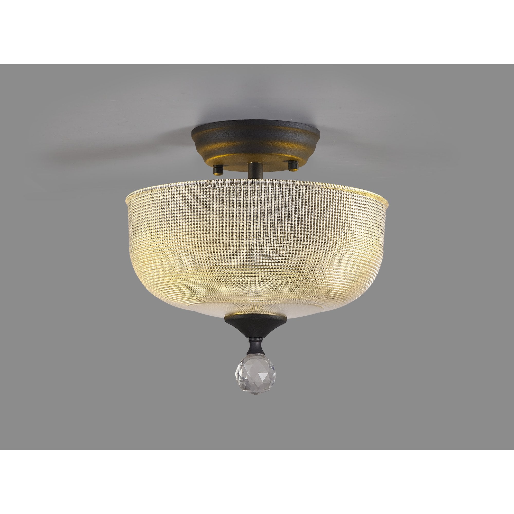 NLK16699 Tabion 2 Light Ceiling Light Graphite Clear