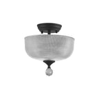 NLK16699 Tabion 2 Light Ceiling Light Graphite Clear