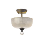 NLK16699 Tabion 2 Light Ceiling Light Graphite Clear