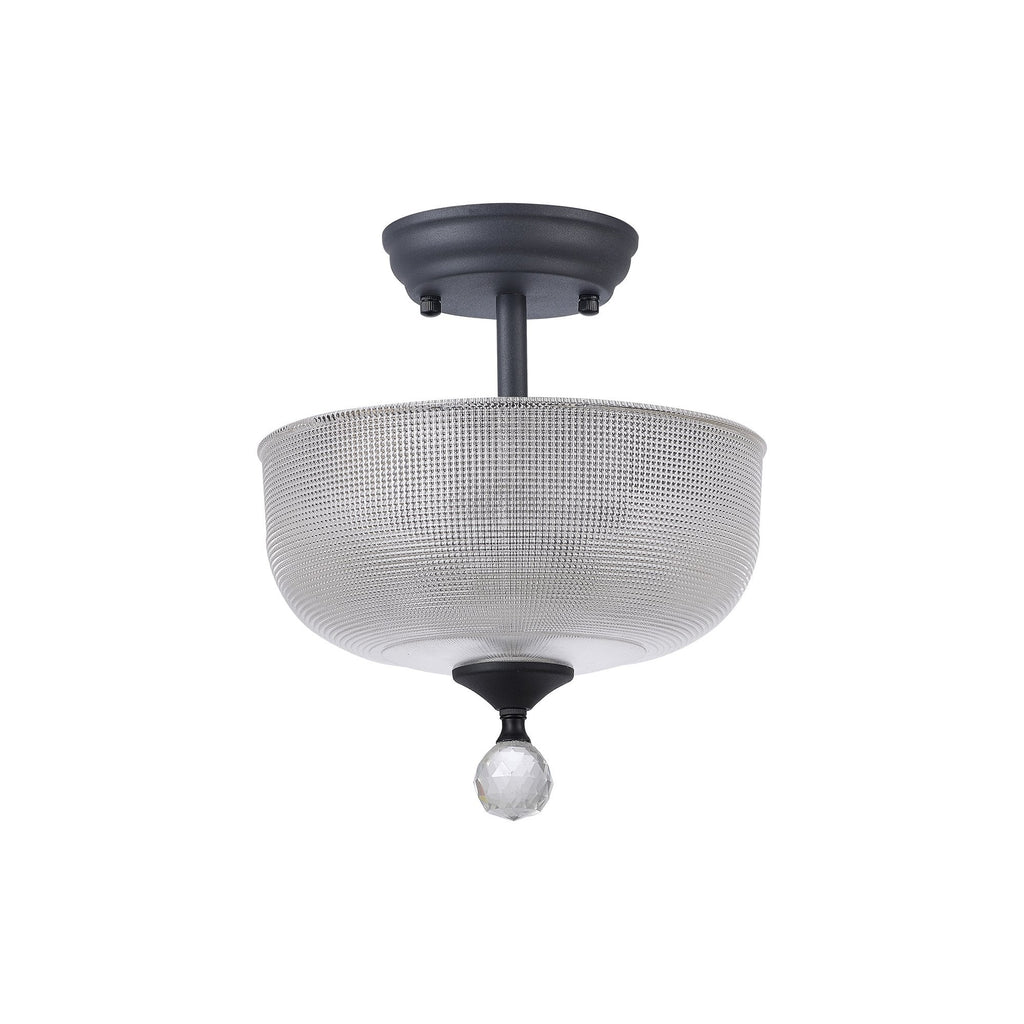 NLK16699 Tabion 2 Light Ceiling Light Graphite Clear