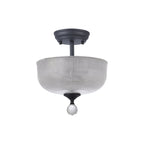 NLK16699 Tabion 2 Light Ceiling Light Graphite Clear