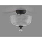 NLK16699 Tabion 2 Light Ceiling Light Graphite Clear