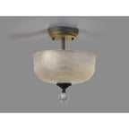 NLK16699 Tabion 2 Light Ceiling Light Graphite Clear
