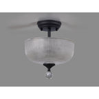 NLK16699 Tabion 2 Light Ceiling Light Graphite Clear