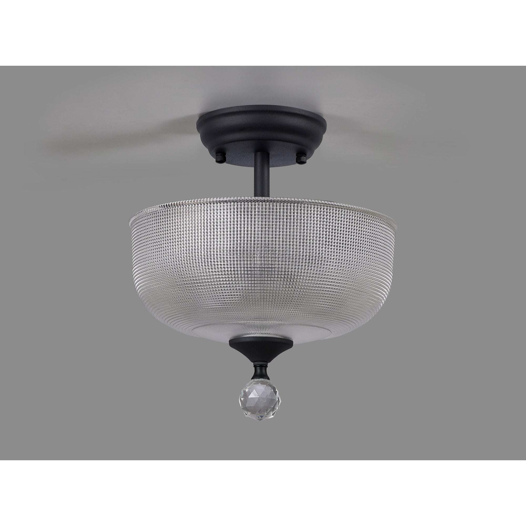 NLK16699 Tabion 2 Light Ceiling Light Graphite Clear