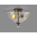 NLK16719 Tabion 2 Light Ceiling Light Graphite Clear