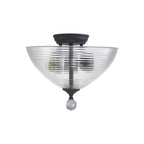 NLK16719 Tabion 2 Light Ceiling Light Graphite Clear