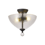 NLK16719 Tabion 2 Light Ceiling Light Graphite Clear