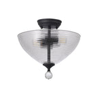 NLK16719 Tabion 2 Light Ceiling Light Graphite Clear
