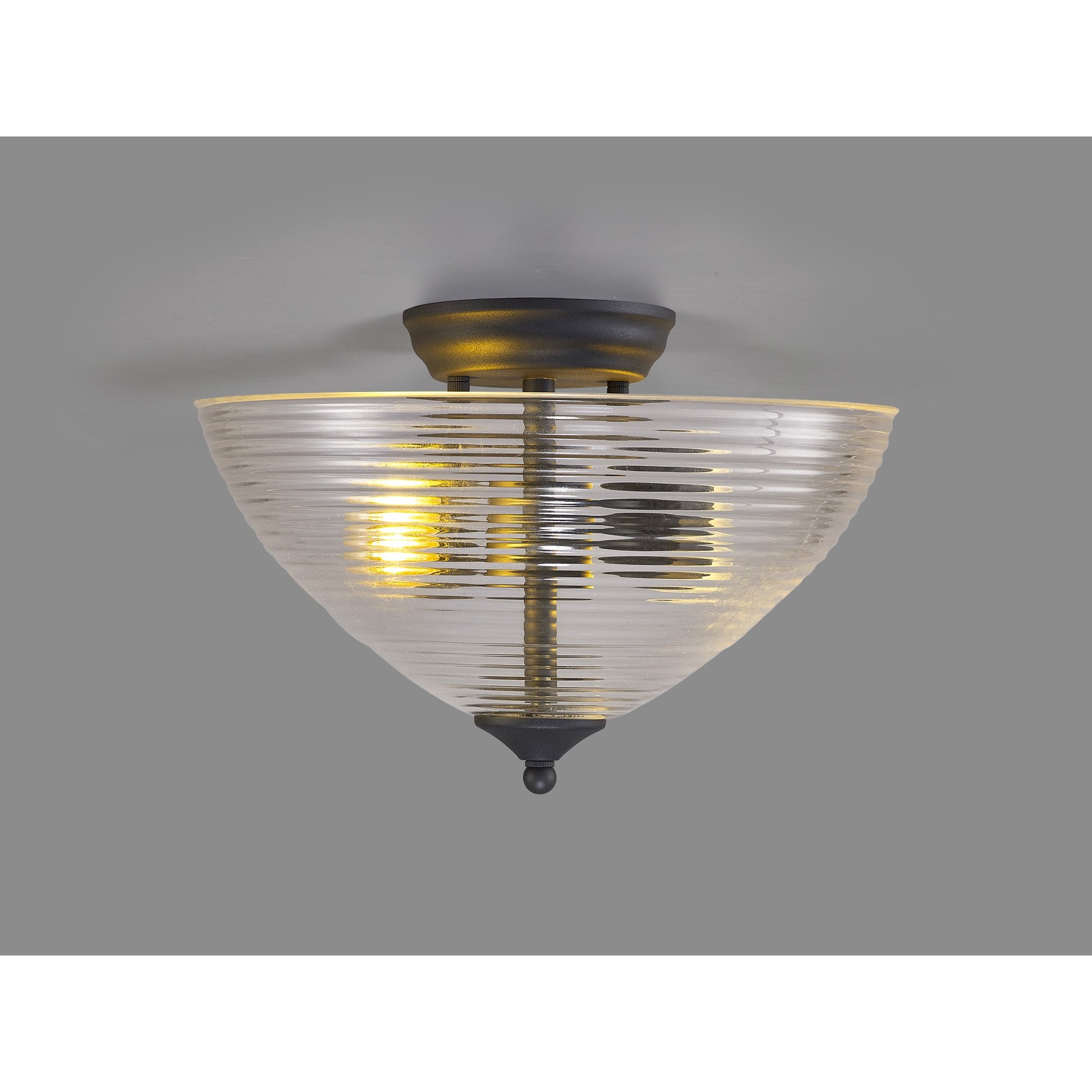 NLK16719 Tabion 2 Light Ceiling Light Graphite Clear