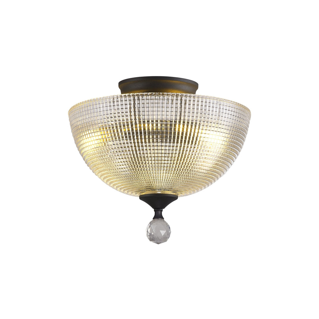 NLK16729 Tabion 2 Light Ceiling Light Graphite Clear
